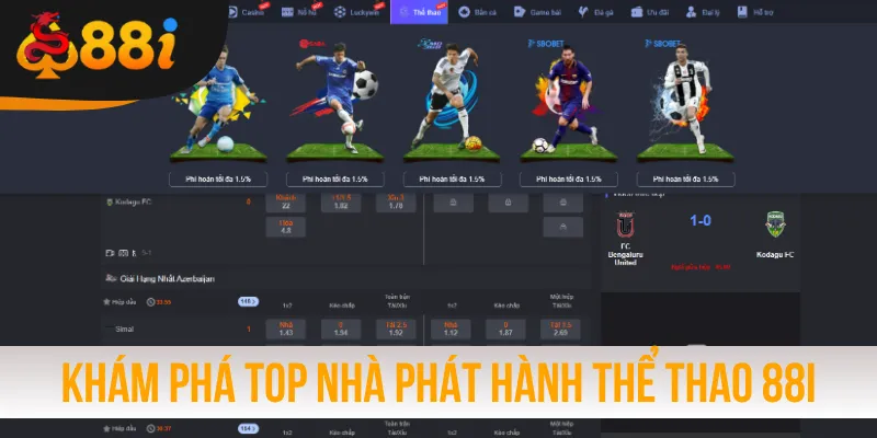 Khám phá top nhà phát hành thể thao trực tuyến 88i