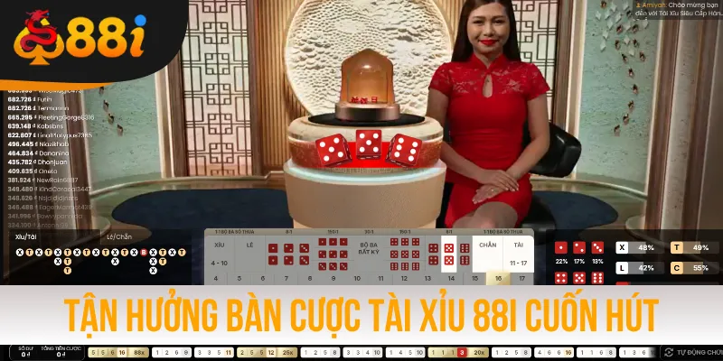 Tận hưởng bàn cược Tài Xỉu 88i cuốn hút